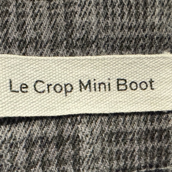 Women’s Frame Le Crop Mini Boot Gray Plaid Denim Jeans: 27 - Picture 8 of 10